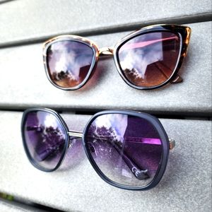 2 pair sunglasses